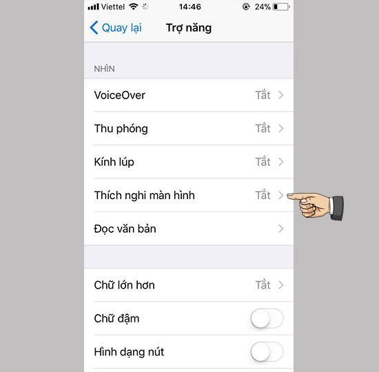 Hướng dẫn tắt độ sáng tự động trên iOS 11